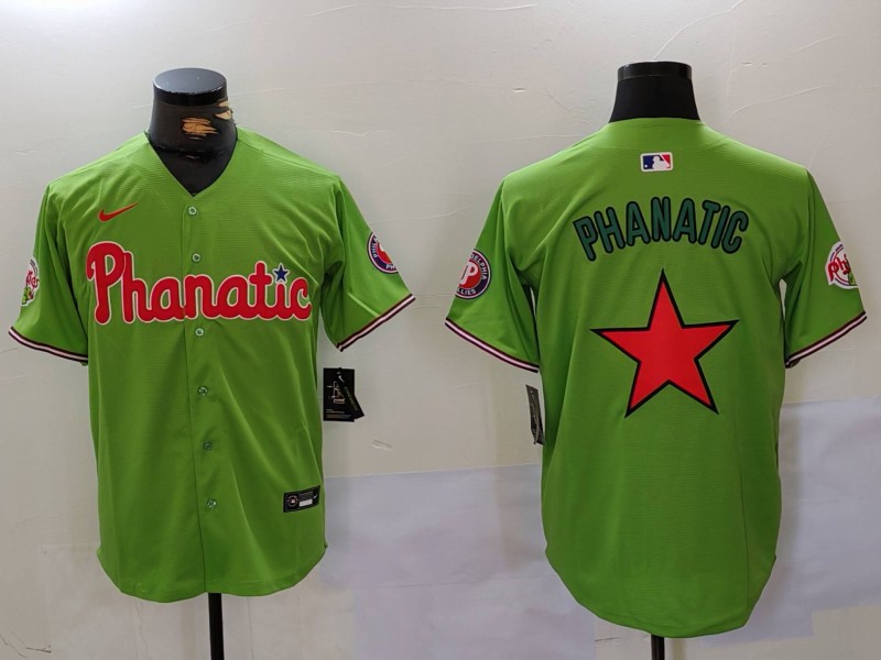 Men Philadelphia Phillies Blank Green Game 2024 Nike MLB Jersey style 912->indianapolis colts->NFL Jersey